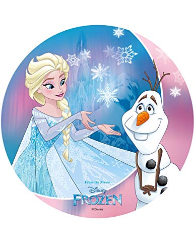 Generique - Disque Elsa et Olaf Azyme La Reine des Neiges 20 cm