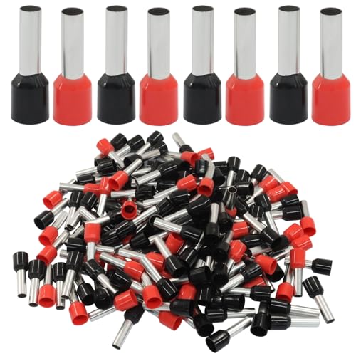 Embout de fil 10 AWG en cuivre E6012 bicolore noir et rouge pour sertissage fiable