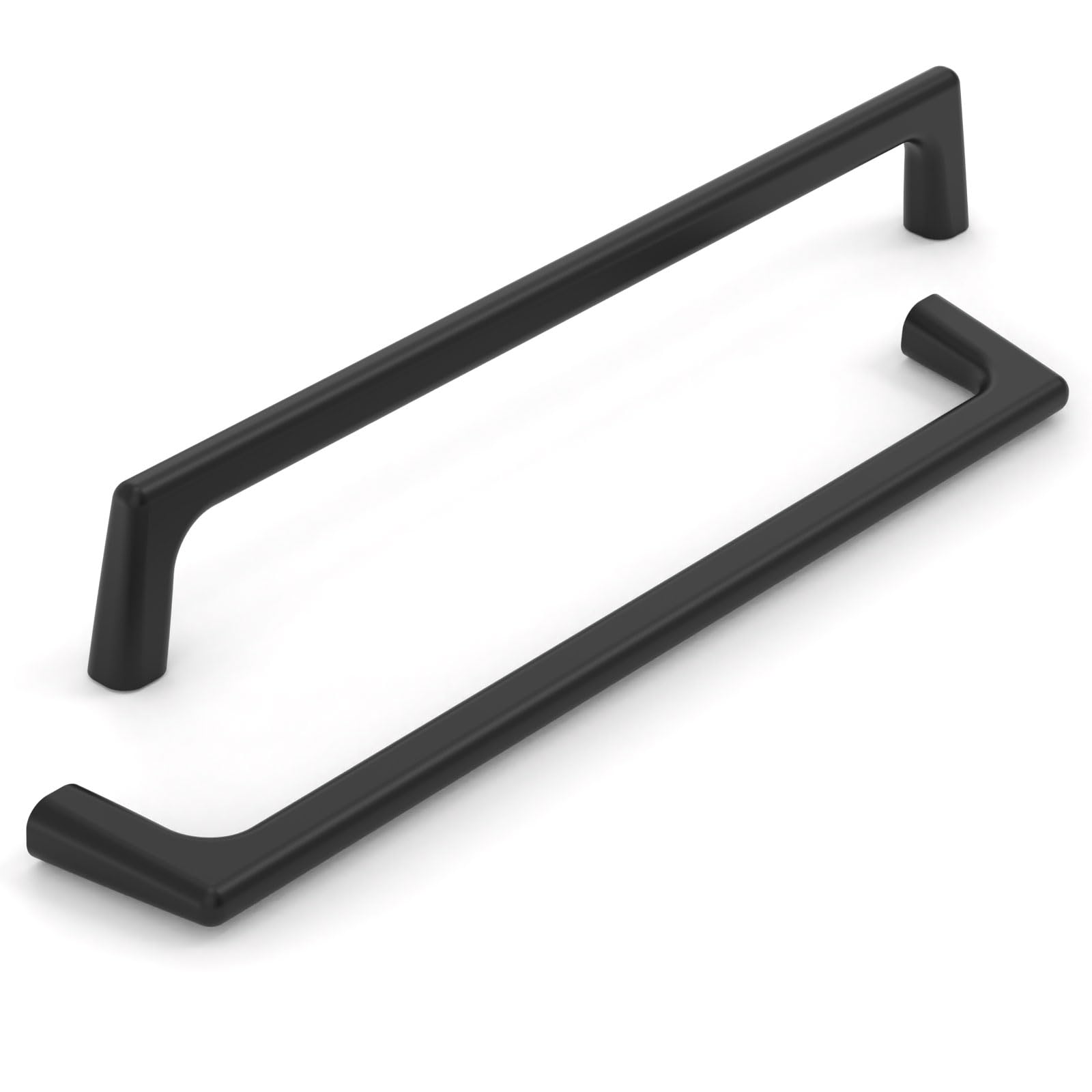 KNOKLOCK 10 Pack 6.3 Inch(160mm) Kitchen Cabinet Handles Matte Black Cabinet Pulls Kitchen Cabinet Hardware Drawer Pulls for Cupboard Wardrobe