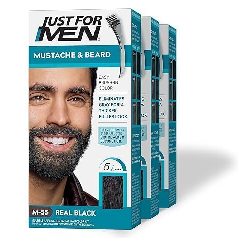 Just For Men Color Gel Mustache & Beard M-55 Real Black