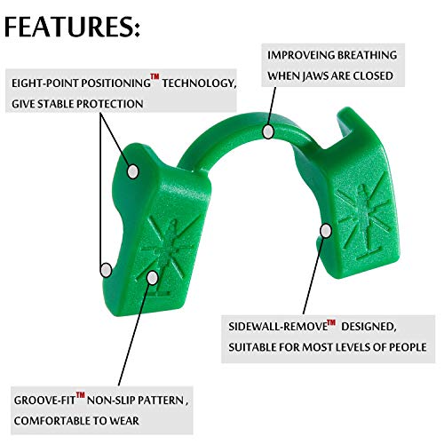 Powerlifting Mouthguard(2 Pieces), Weight-Lifting Mouth Guard for Strength Training,Powerlift,Bodybuilding,Fitness Mouthpiece -Low Jaw - Image 3