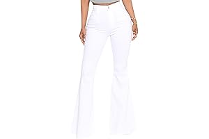Classic Flared Jean Pants: Perfectly Tailored Womens White Flare Jeans