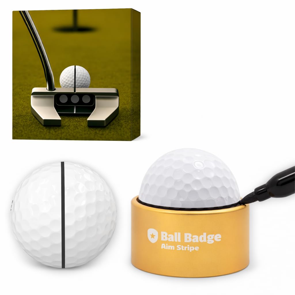 360 Degree Golf Ball Line Marker Kit with Golf Bag Attachment, Golf Ball Alignment Marker Tool, Golf Ball Alignment Marker,