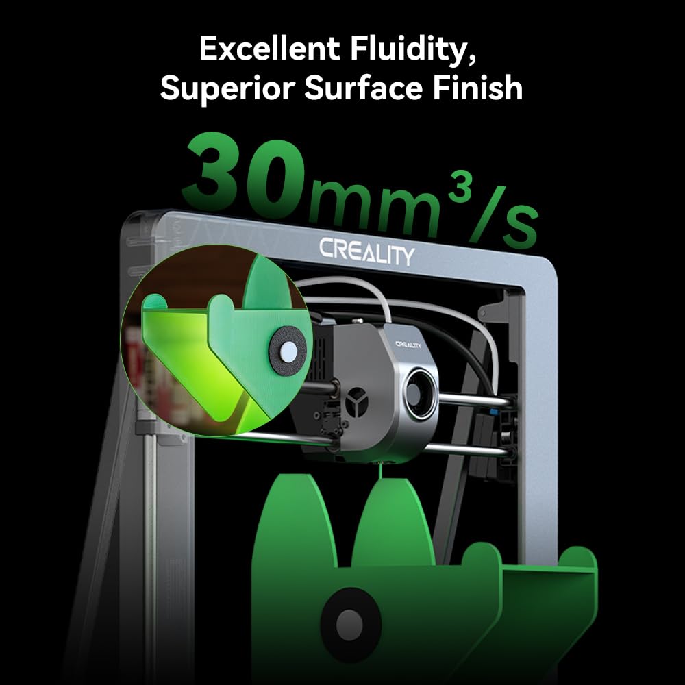 Creality Ender PLA Filamento 1.75mm, ad Alta Velocità 300mm/s senza Aggrovigliamento per Stampante 3D, Precisione Dimensionale +/- 0.02mm, No-Tangling, per la Stampa 3D (Bianco*1KG+Nero*1KG)