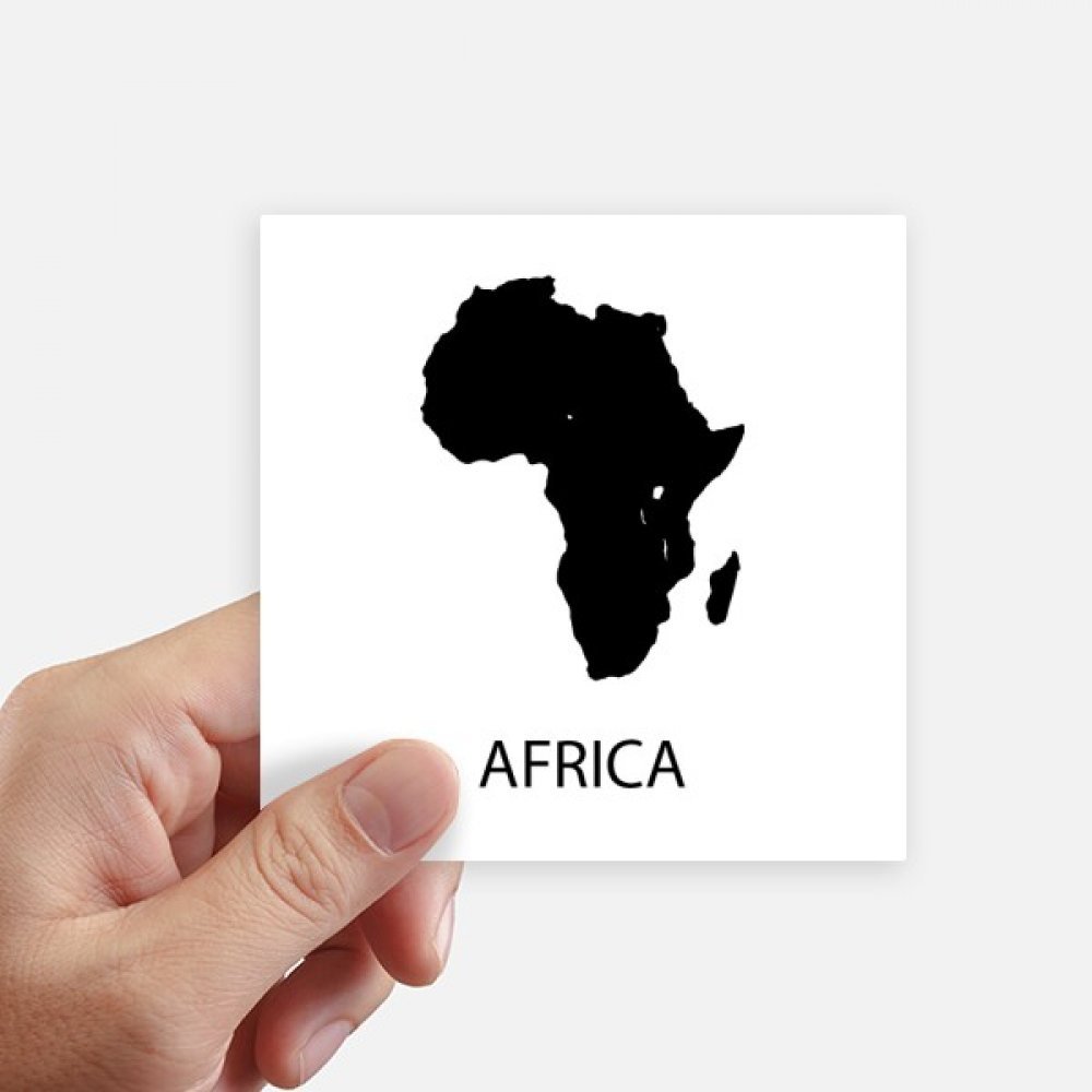 Autocollant carte Afrique contre la monotonie des bagages, pack de 8 stickers carrés pour PC