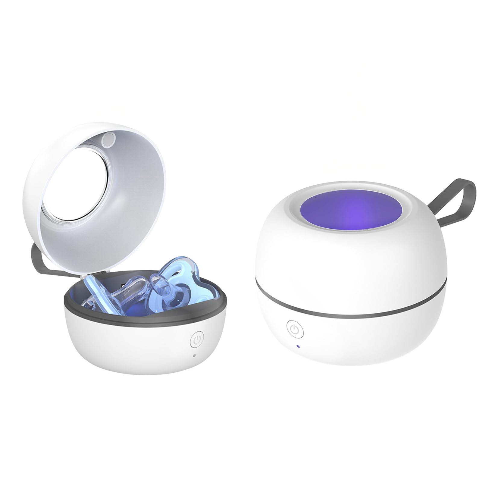 UV Dummy Steriliser Large, 3-Min 99.99% Sanitisation, Type-C Rechargeable Mini Pacifier Disinfection Box, 800mAh Battery, Travel Sterilizer for Baby Bottle Pacifier â image 1