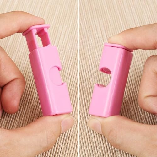 Image of Food Sealing Bag Clip Set - 5 Piece Plastic Chip Bag Clips for Bread, Snacks, Sandwich & Cereal Bags - Reusable Airtight Kitchen Storage Sealing Clips - Strong Cinch Grip (Multicolor)