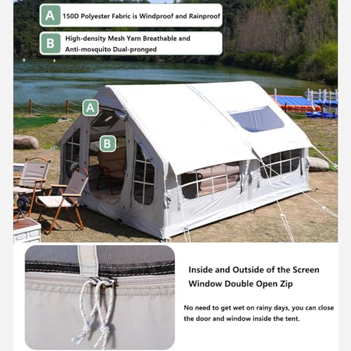 Carpa inflable 4 estaciones para 6-8 personas miniatura 2
