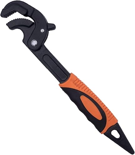 Miniatura 1 de Llave ajustable de óxido negro, llave multifunción universal ajustable llaves de acero 1045, llave de tubo, 10.5 pulgadas