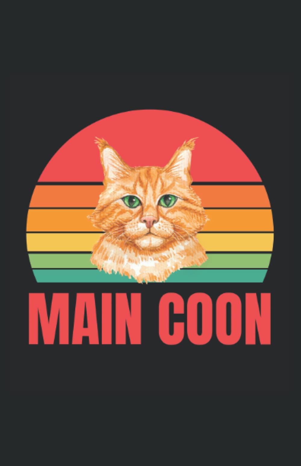 main coon: carnet de notes pour passionné de chats | notebook à la couverture féline | cadeau original et pratique