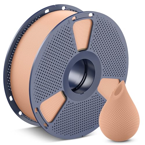 SUNLU PETG Filamento de 1,75 mm, menor elasticidad, buena adhesión entre capas, alta resistencia. Filamento para impresora 3D de 1,75 ± 0,02 mm, bobina de 1 kg (2,2 lb), PETG color piel.