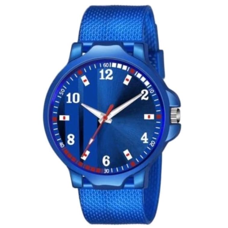 A44 Premium PU Strap Big Round Dial Watch for Men & Boys (Blue) (B0CWL7S4LM) Amazon Price History, Amazon Price Tracker