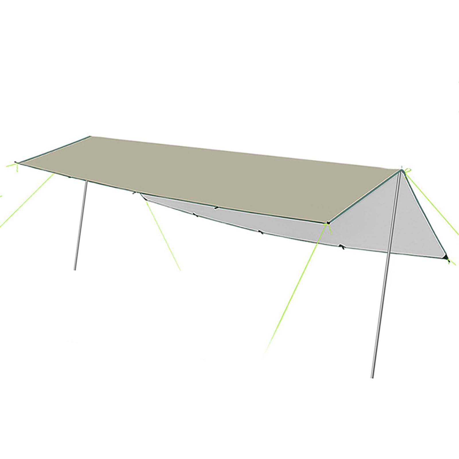 Generic Kemping Plandek, Płótno Plandek Hamak Plandeka Oxford Camping Camping Shelter, Piknik, Impreza (L)