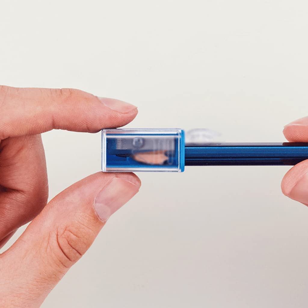 Temperamatite Vassoio per trucioli per la Scuola Mini temperamatite Manuale Piccolo e affilato Mini Scatola per briciole Portatile Temperamatite di qualità a Foro Singolo Arte