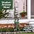 Evergreen 7 Feet Garden Metal Garden Obelisk Trellis for Climbing Plants Outdoor | Indoor Plant Trellis for Potted Plants | Floral Pattern Arch Trellis | Antique Copper