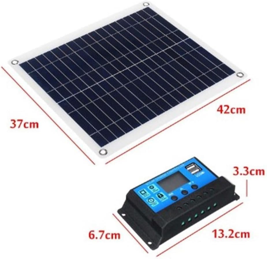 Miniatura 7 de CAJUCA 30W 18V High Efficiency Mini Solar Panel, Flexible Monocrystalline Solar Panel Battery Charger with Cigarette Lighter