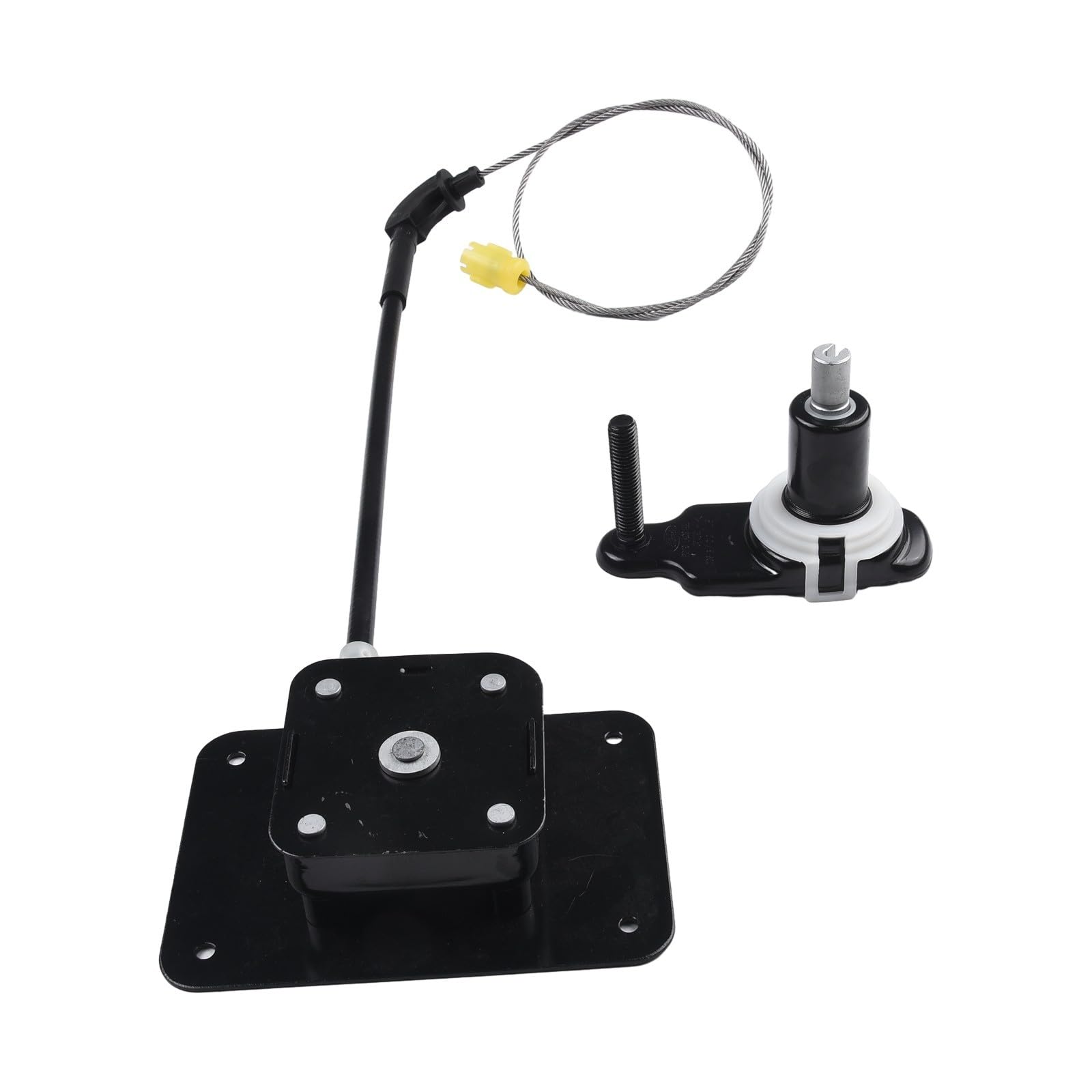 Soporte de placa de montaje de rueda de repuesto con cabrestante para Ford Transit (2014+) y Transit Custom (2012+), metal, negro, ajuste directo, juego de 2 piezas
