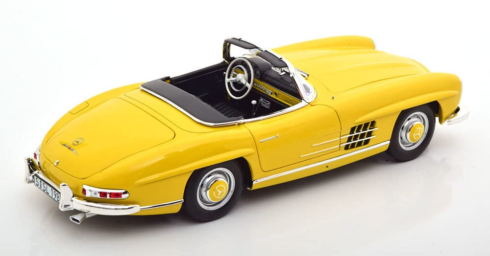 Amazon | norev 1/18 Mercedes Benz 300SL Convertible 1957 yellow