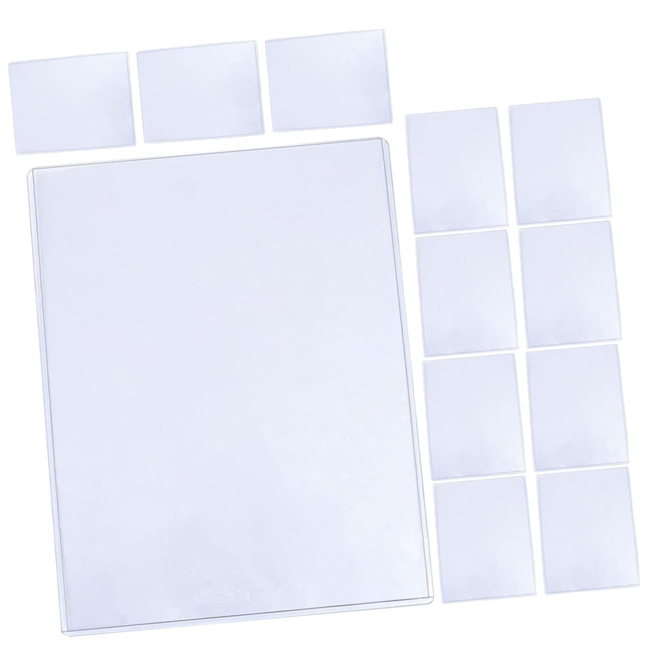 Garneck 12pcs Protective Photo Sleeves Covers for Photos Game Card Protectors Easy Access Top-Open Design for Organization and Storage