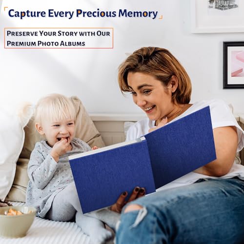 Image of Artfeel Photo Album Self Adhesive Scrapbook,Large Photo Book for 4x6,5x7,8x10 Pictures,DIY Album for Baby Wedding Family Travel Birthday,with Metallic Pen and Scraper