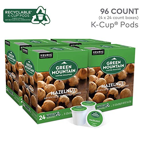 Green Mountain Coffee Roasters Hazelnut, Single-Serve Keurig K-Cup Pods, Flavored Light Roast Coffee, 96 Count #TOP2