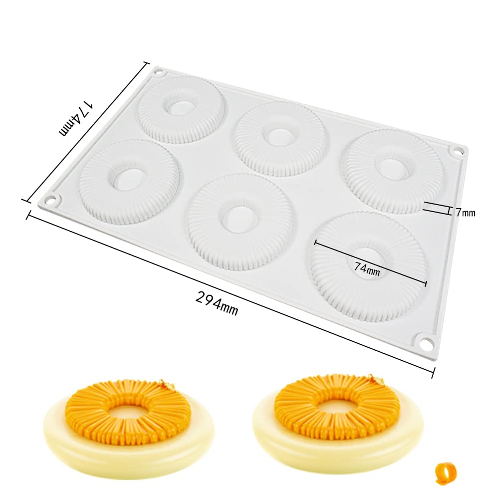 Mostsom Silicone Baking Mold, Kitchen Donut Pan for Non-Stick Doughnuts, BPA Free, Donut Molds