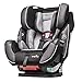 Evenflo Symphony Elite All-In-One Convertible Car Seat, 5-Point Infinite Slide Harness, Easy to Install, Forward / Rear Facing, Booster Seat, 110-lb Capacity, Multiple-Position Recline, Paramount Gray