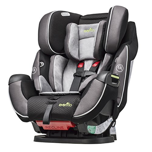 Evenflo Symphony Elite All-In-One Convertible Car Seat, 5-Point Infinite Slide Harness, Easy to Install, Forward / Rear Facing, Booster Seat, 110-lb Capacity, Multiple-Position Recline, Paramount Gray - Thumbnail 3