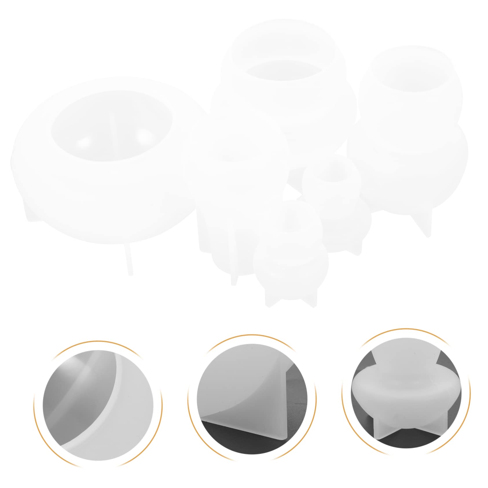Lurrose 3sets Stampi Silicone Per Decorazioni Forma Di Fungo Mold Per Creazioni Fai Te Di Ornamenti e Epossidica Per Regali e Decorazioni Artigianali