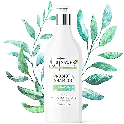 Natural After Keratin Aloe Vera Shampoo - Paraben Alcohol Sulfate and Salt Free - Nutrients Rich Organic Herbal Ingredients - Repair and Anti Frizz - Post Hair Coloration for Damaged Hair - 51 Ounces Cover