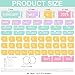 Flip Calendar for Classroom 2025–2028 – Pastel Colorful Bulletin Board Calendar Set with 53 Date Cards, Adjustable Rod (15.7
