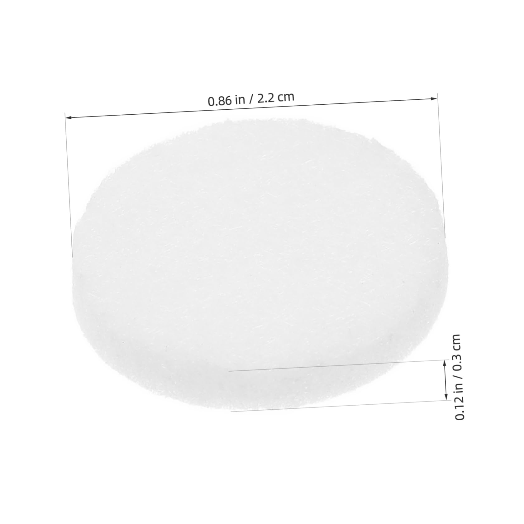 Kichvoe 50 Pezzi Dischetti di Cotone Bianco per Ricarica Diffusore Aromi Collana Medaglione Profumo Essenziale Pratico per Indossare e Godere Oli Essenziali Ovunque
