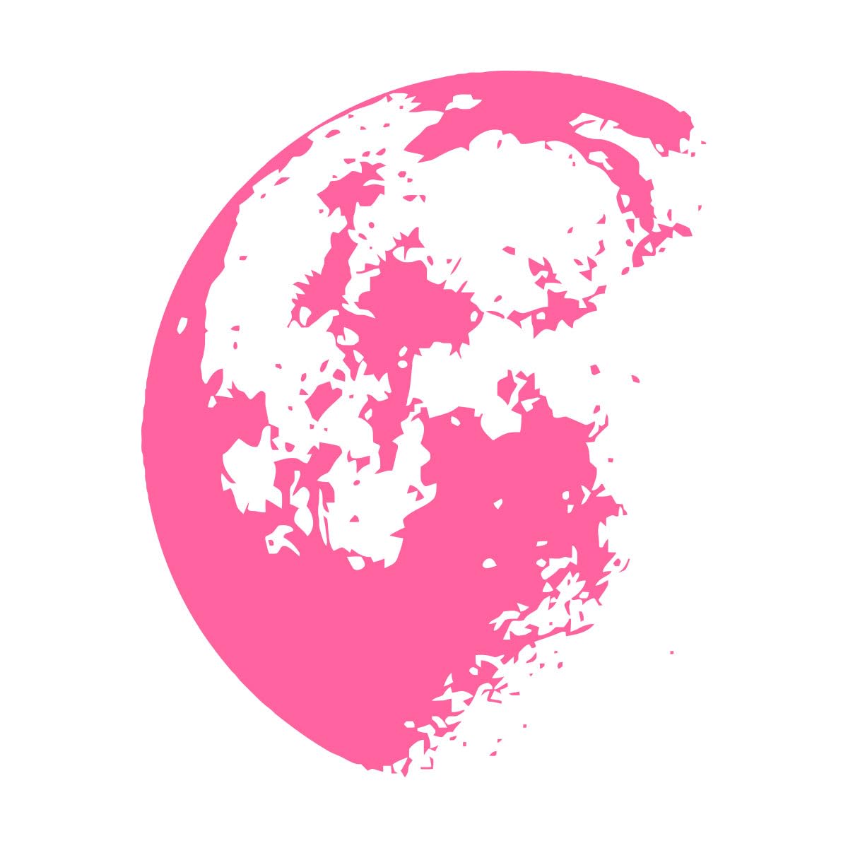 Outdoor Space Moon Wall Sticker Home Decor Modern Vinyl Wall Decal Home Decoration Mural Art for Kids Nursery Bedrom Large - 67x86cm โ image 1