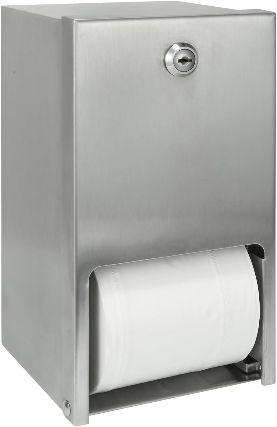 (SIMILAR ITEM ) 2 Roll Stainless Steel Commercial Toilet Paper Dispenser, Heavy Duty Wall Mount Tissue Holder with Lock for Restroom/Bathroom