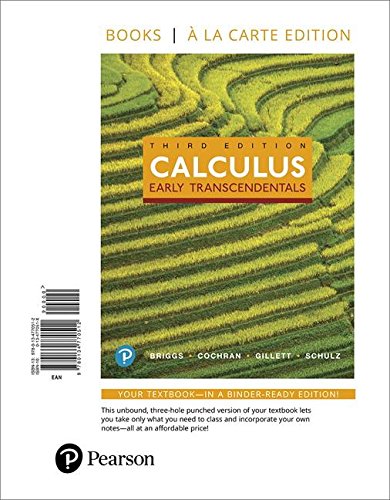 Calculus: Early Transcendentals, Books A La Carte Edition