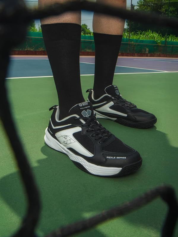 Image of Bacca Bucci Pickle Series Court Sneakers with Ortholite Eco Insoles Serve Style & Smash Comfort-India's First Co-Branded Pickleball Sneakers