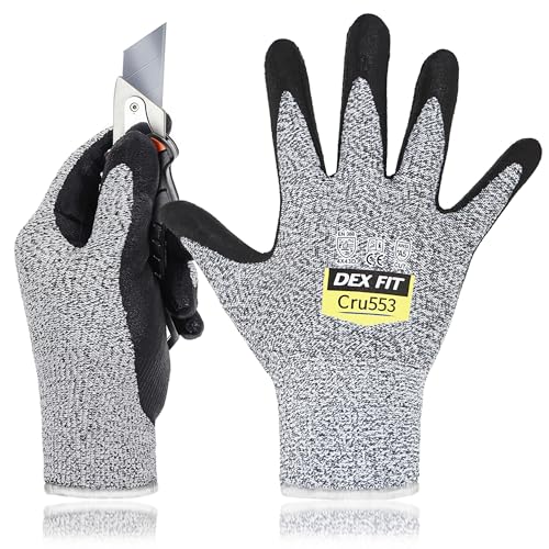 DEX FIT Level 5 Cut Resistant Gloves Cru553,...