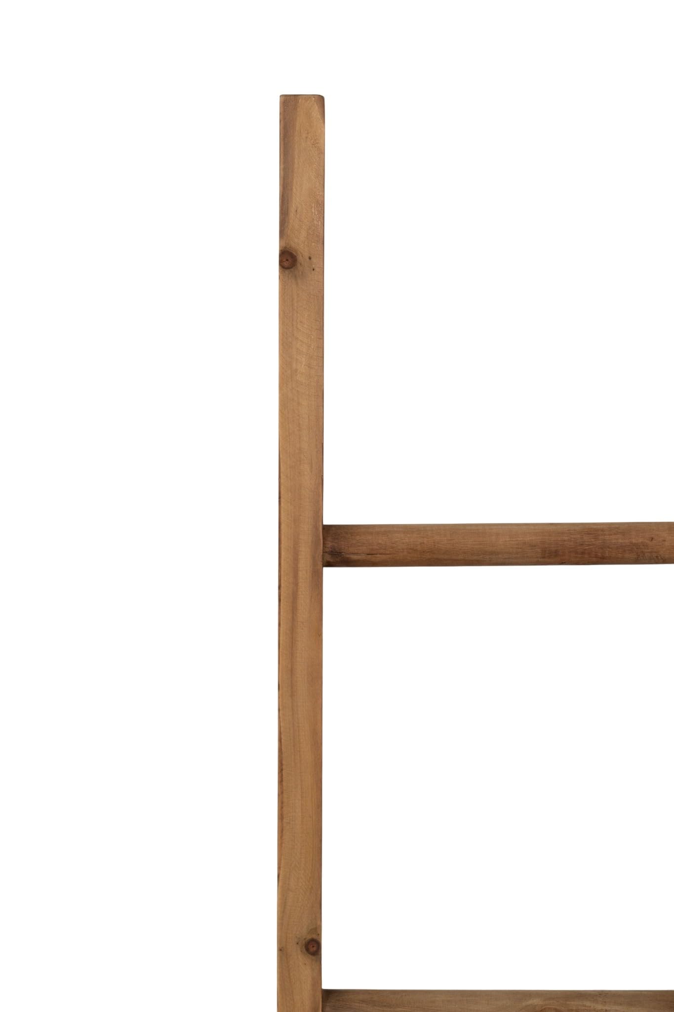 Biscottini Porta asciugamani in legno da terra 149x34,5x5 cm - Scala Appendi asciugamani da Parete - Scaletta Portasciugamani da Bagno Stile Moderno - Scala Decorativa Appendiabiti in legno massello