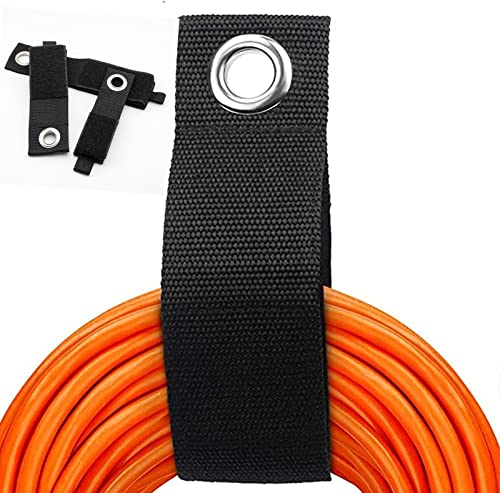 9 Pack Extension Cord Holder Organizer, Heavy Duty Storage Straps Extension Cord Fixator Adjustable, Fit with Garage Pool Hose and Cable Storage.