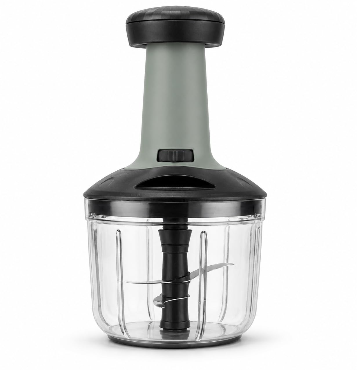 Manual Push Chopper for Vegetables & Fruits, Stainless Steel Blades, BPA-Free, Hand Press Food Processor for Onion, Garlic & Herbs-image-38