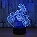 Produktbild 3D Illusion Lampe LED Nachtlicht, EASEHOME Optische 3D-Illusions-Lampen Tischlampe Nachtlichter 7 Farben Berührungsschalter Schreibtischlampe mit 150cm USB-Kabel Kinder Nachtlampe, Motorrad