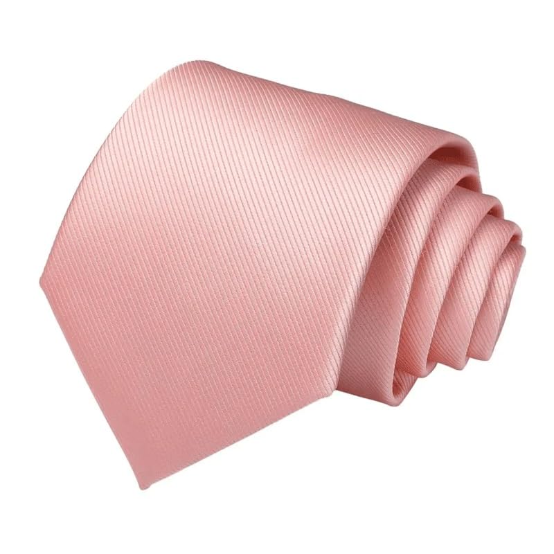Corbata de seda rayada para mujer y hombre miniatura 4