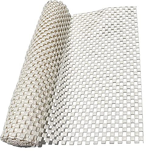 sous-Tapis,Tapis Antidérapants pour Moquettes,Coussinets Peuvent Coupés à Volonté, Tapis Stoppeur pour Bureau Famille Tapis de Porte Salle de Bains Protection Antidérapante(150 x 36cm) Cover
