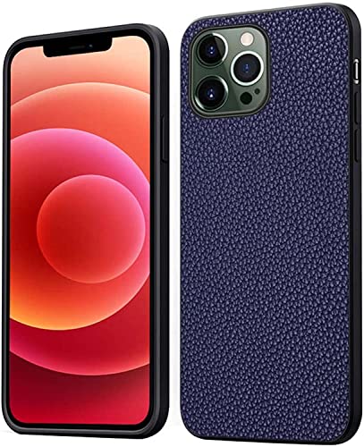 Protection appareil photo iPhone 14 Pro Max housse cuir bleu GUMMMY