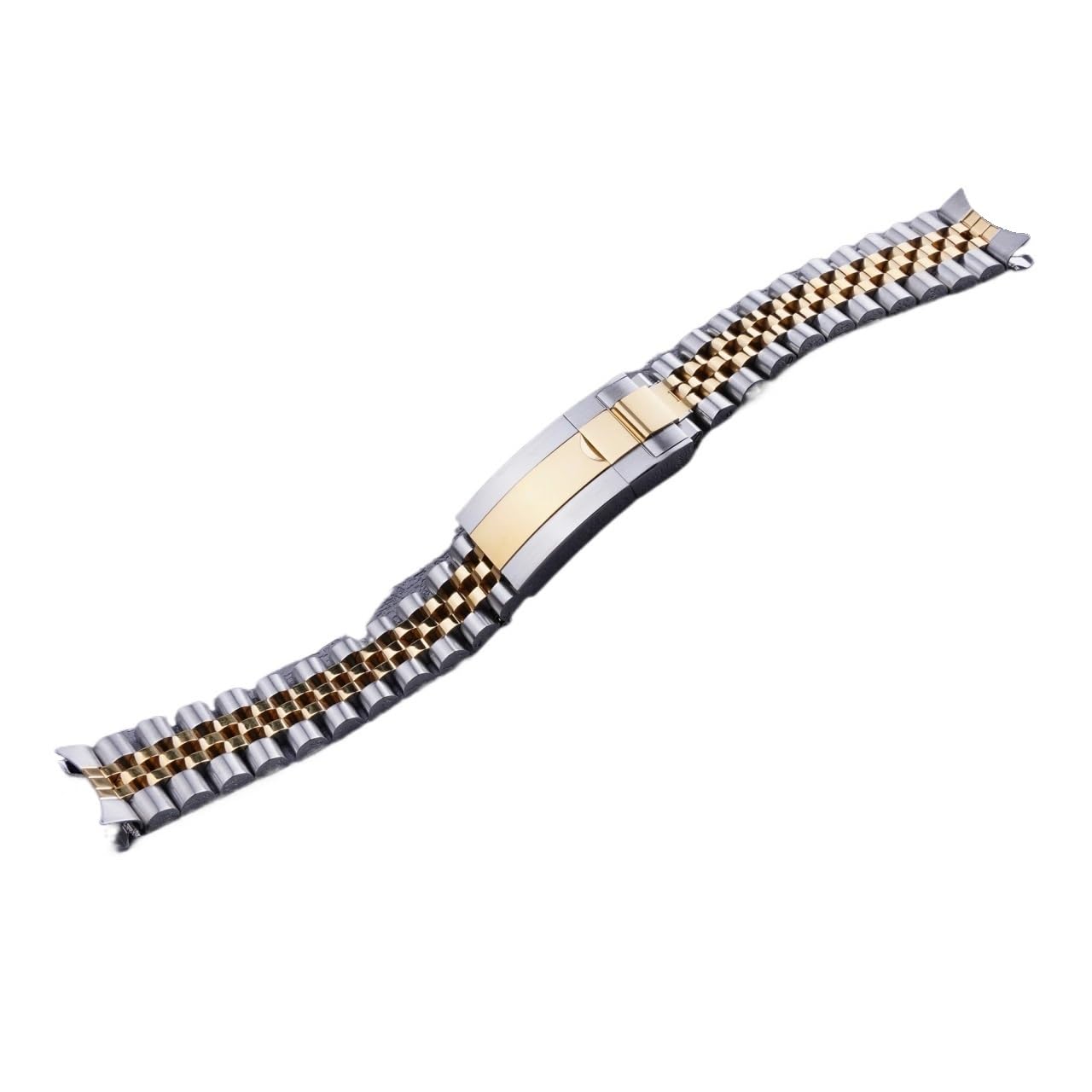 19mm Silver Gold Hollow Curved End Solid Screw Links Watch Band Jubilee strap fit for Seiko 5 SNXS73 75 7SNXS80 SNXS81 SNXF05 SNXG47