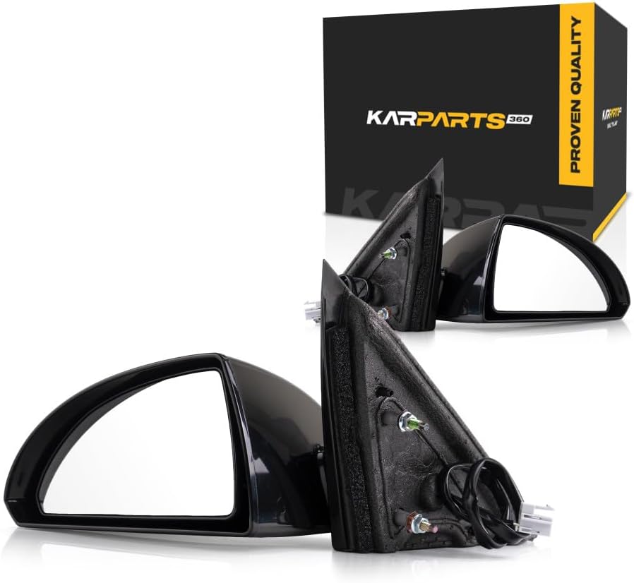 For Chevy Impala Limited 2014 2015 2016 Door Mirror Driver and Passenger Side | Pair | Power | Non-Heated | Replacement For 20759191, 20759190 | GM1320306, GM1321306