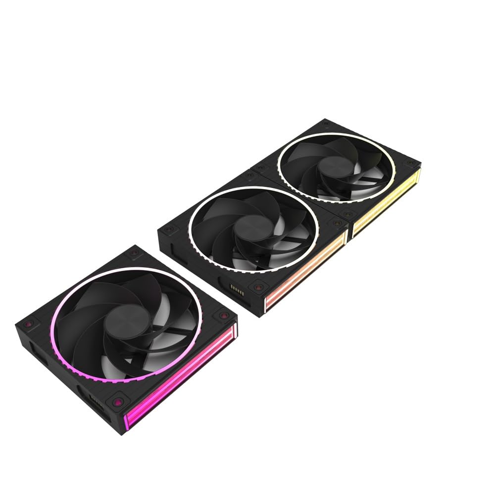 ZALMAN ZM-DF120R A3 BLACK Ventilador de carcasa de PC (juego de 3 unidades)