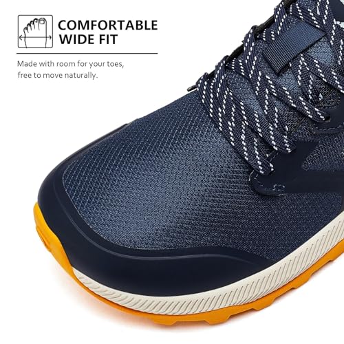 HOBIBEAR Men's Trail Running Shoes | Wide Toe | Trekking | Non-Slip Hiking Sneakers2