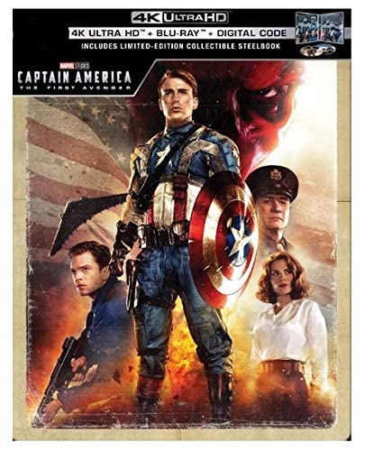 Captain America: The First Avenger Steelbook 2019 (4K Ultra HD + Blu-ray + Digital Code) Limited Edition Best Buy Exclusive