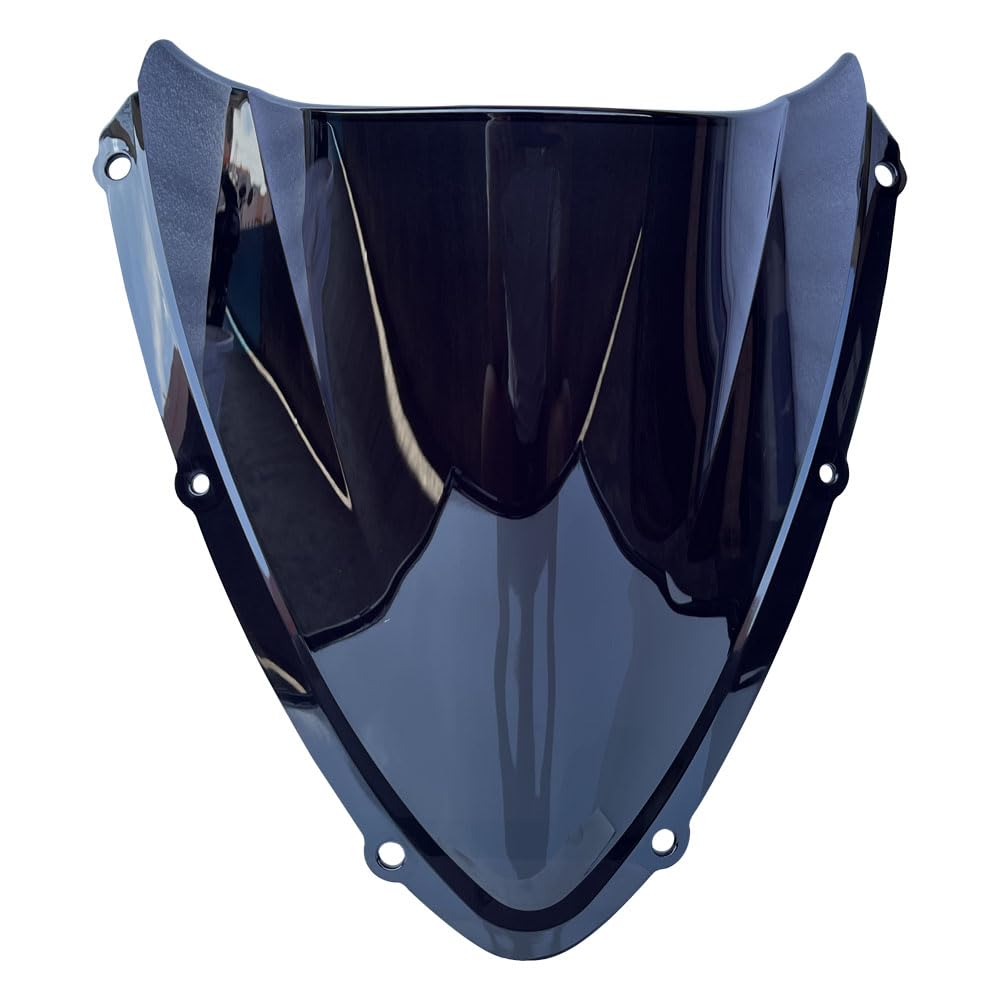 PABBUGMotorcycle Double Bubble Windshield Windscreen Visor Air Flow Deflector Compatible with Suzuki GSXR 600 750 2008 2009 2010